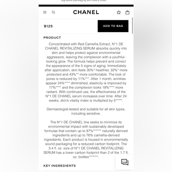 CHANEL Beauty N°1 DE CHANEL REVITALIZING SERUM and RICH REVITALIZING CREAM New - Picture 7 of 11